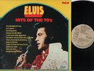 LP ELVIS PRESLEY HITS OF THE 70's  RCA PROMO WHITE LABEL ITALY COMPILATION 1975