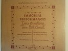 LOUIS ARMSTRONG Town Hall Concert  LPT 7 RCA VICTOR - CON AUTOGRAFO DA COLLEZION
