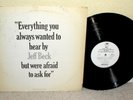 JEFF BECK Everything You Always Wanted To Hear By LP Orig Epic WL PROMO Only NM-