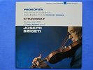 SZIGETI BEETHOVEN VIOLIN CONCERTO STRAVINSKY DUO MERCURY LP SR 90419 RFR-1/1 NM-