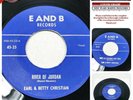 EARL& BETTY CHRISTIAN awesome primitive rural bopper PRIVATE gospel E&B rare 45