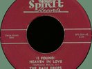 RAIN DROPS (I Found) Heaven in Love / I Prayed for Gold 45rpm Spin It 1955 orig