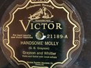 Victor 21189 Grayson & Whitter HANDSOME MOLLY   country 78 rpm 1928 E great