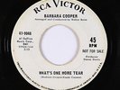 Northern Soul 45 - Barbara Cooper - What's One More Tear - RCA Victor - mp3
