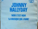 Johnny Hallyday Pochette seule disque maxi 45 tours Noir c'est Noir