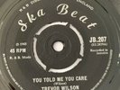 Rare Trevor Wilson You Told Me You Care Original  Ska Beat 1965 Nice Copy
