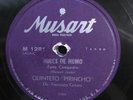 Quinteto Pirincho – 78rpm Single 10-inch Musart #M1281 Nubes De Humo (Tango)