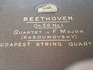 BEETHOVEN QUARTET IN F MAJOR RASOUMOVSKY BUDAPEST STRING QUARTET HMV D1660-1663