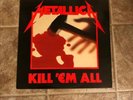 Metallica Kill 'em All Mega Force Records LP Album MRI 069 VG+ Vinyl,Sterling