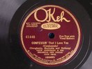 Louis Armstrong/Confessin'-If I Could Be with You/Okeh Electric 41180/V++ & N-