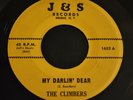 DOO WOP 45 RPM RECORD BY THE CLIMBERS-MY DARLIN' DEAR / ANGELS IN HEAVEN KNOW