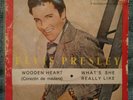 Elvis Presley - Wooden Heart  1961 Spain PS 33 solid center RCA 37-2076