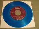 Beatles While My Guitar Gently Weeps 1996 Blue Color Vinyl NM Capitol 45