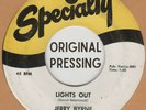 ROCKABILLY ORIG: JERRY BYRNE - Lights Out/Honey Baby SPECIALTY