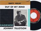 JOHNNY TILLOTSON Out of My Mind Swedish 45PS 1963 Cadence