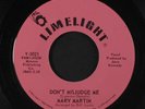 MARV MARTIN: Way Down / Don't Misjudge Me 45 (killer  sl lbl peeling) Oldies