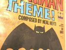 Batman Signed Theme LP By Adam West And Composer Neal Hefti Autograph W/vinyl