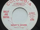 Northern Soul BILLY JOE ROYAL Heart's Desire COLUMBIA white label promo 45 HEAR