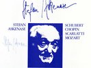 Autographed ASHKENASE Piano CHOPIN 3 Etudes MOZART SCHUBERT SCARLATTI RMV-10102