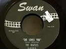 THE BEATLES She Loves You / I'll Get You, Swan 45 Unofficial Release EXCELLENT