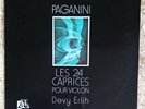 Devy ERLIH / PAGANINI 24 Caprices VIOLIN Solo CULT 2LP on Ades FRANCE Ed.1 NM