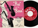 COLEMAN HAWKINS & LESTER YOUNG - Savoy 8076 - Pres. & Bean - VG++ JAZZ EP w/cvr