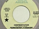 HOMEGROWN SYNDROME Confrontation 45 ARISTA boogie soul funk VG+ HEAR