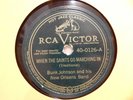 BUNK JOHNSON & New Orleans Band When Saints Go Marching In / SNAG IT 78 Shellac