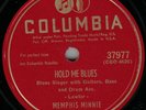 MEMPHIS MINNIE Killer Diller / Hold Me Blues 78 Columbia 37977 E- 1947 HEAR