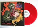 SAVAGE THRUST EAT 'EM RAW LP IMPORT RED VINYL + POSTER NEW YORK THRASH METAL