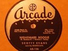 RARE ROCKABILLY SCOTTY EVANS & HIS NIGHTCAPS Nightmare Boogie E/E Arcade 78 rpm