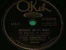 Louis Armstrong & His Orchestra Lazy River/ Georgia On My Mind Okeh ?– 41541 Lp