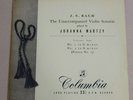BACH Unaccompanied Violin Sonatas Nos 1 and 2 JOHANNA MARTZY Columbia 33CX 1286