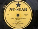 Original ’NU-STAR’ USA 78Rpm:Calypso:Mac Niles : Stew Pig Knuckles  Rare