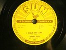 78 : SUN  241 - JOHNNY CASH - I WALK THE LINE / GET RHYTHM  E+/E  ORIGINAL