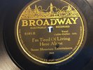 COUNTRY BLUE RIDGE HIGHBALLERS Bdwy (Paramount) 8185 Tired of Living Alone E-/V+