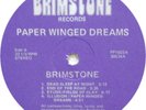 Brimstone – Paper Winged Dreams 1973 nice EX+/M- rare private Ohio psych rock Lp