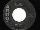 Classic Soul R&B 45 ETTA JAMES At Last/I Just Want To Make Love To You Argo HEAR