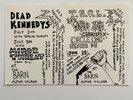 1982 Minor Threat Dead Kennedys TSOL The Barn Flyer Punk Poster Husker Du Rare