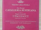 B423 KARAJAN CAVALLERIA RUSTICANA & I PAGLIACCI 3 x LP DG DGG STEREO