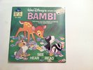 BAMBI - SEE, HEAR, READ -(1977 WALT DISNEY) - 33RPM - 24 PAGE BOOKLET  NEW  MINT