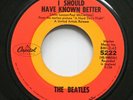 Rock 45 The Beatles - I Should Have Known Better / A Hard Day'S Night On Capitol