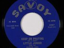 Funk Soul Gospel 45 - Little Junior & Butler-Airs - Keep On Praying - Savoy VG++