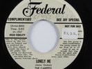Doo Wop R&B 45 CARPETS Lonely Me FEDERAL VG+ promo HEAR