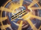 Stryper The Yellow and Black Attack lp blue vinyl record W/ lyric sleeve