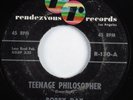 R&B Rocker 45 BOBBY DAY Teenage Philosopher RENDEZVOUS HEAR