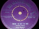 ELVIS PRESLEY Tryin' To Get To You 1957 UK HMV 1st Press   HMV POP 408