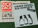 ZickZack sampler 'Lieber Zuviel' von 1981 TOP ZUSTAND near mint KOSMONAUTENTRAUM