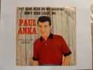 Paul Anka - Put Your Head On My Shoulder  M- PS M-  1959