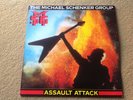 THE MICHAEL SCHENKER GROUP ASSAULT ATTACK HAND SIGNED VINYL RARE LP - PROMO COPY